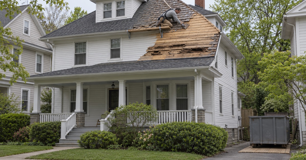 Old cedar shingles found under the asphalt during a tear-off on a prewar house in Narberth borough.